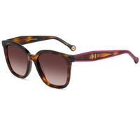 Carolina Herrera HER 0225/G/S 0T4-HA A_54 Women's Sunglasses - Havana Pink Frame, Gradient Brown Lenses