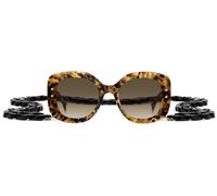 Carolina Herrera Her 0254/s Occhiali Da Sole Donna Avana Oversize Marrone 53mm