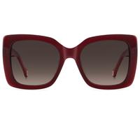 Carolina Herrera Her 0258/g/s Occhiali Da Sole Donna Rosso Oversize Marrone 54mm