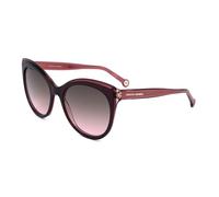 Carolina Herrera HER0175S - Occhiali da sole farfalla in acetato per donna, Rosso Borgogna, 57/19/145