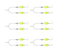 Carolina Rig - 6 Pezzi Attrezzatura per Linguaggio D'acqua Salata - Attrezzatura In Acqua Salata per Lanciato Trolling E Viaggi con Amici