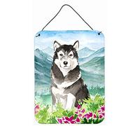 Caroline Treasures Montagna Fiori Alaskan Malamute Porta Appeso Stampe Murali Decorazione