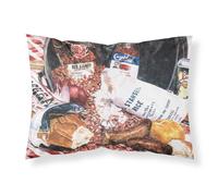 """"Caroline's Treasures 8536PILLOWCASE Red Beans And Rice Moisture Wicking Fabric Standard Pillowcase Large Multicolor""""
