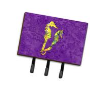 """"Caroline's Treasures 8661TH68 Seahorse Leash or Key Holder Large Multicolor""""