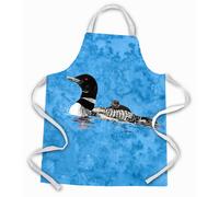 ""Caroline's Treasures 8718APRON Grembiule per mamma e bambino Loon, grande, multicolore""