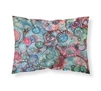 """"Caroline's Treasures Abstract in Reds and Blues Fabric Standard Pillowcase 8982PILLOWCASE Multicolor""""