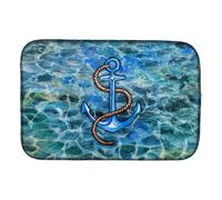 """"Caroline's Treasures Anchor Dish Drying Mat 14"""""""" x 21""""""""""""