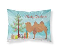 """"Caroline's Treasures Bactrian Camel Christmas Pillowcase Standard Multicolor""""