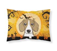 """"Caroline's Treasures BB1797PILLOWCASE Halloween Beagle Fabric Standard Pillowcase Large Multicolor""""