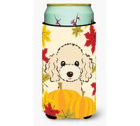 """"Caroline's Treasures BB2064TBC """"""""Buff Poodle Thanksgiving"""""""" Tall Boy Hugger Koozie Multicolor""""