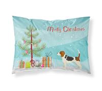 """"Caroline's Treasures Beagle Christmas Tree Fabric Standard pillowcases Multicolor""""