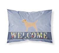 """"Caroline's Treasures Border Terrier Welcome Pillowcase Standard """"