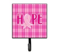 """"Caroline's Treasures Breast Cancer Awareness Ribbon Hope Wall Hook Small Multicolor""""