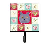 """"Caroline's Treasures British Shorthair Cat Love Leash or Key Holder hooks Multicolor""""
