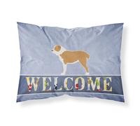 """"Caroline's Treasures Central Asian Shepherd Dog Welcome Pillowcase Standard """"