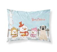 Caroline's Treasures Christmas Carolers Merry Mastiff White Fabric Standard Pillowcase BB2348PILLOWCASE
