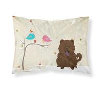 """"Caroline's Treasures Christmas Presents between Friends Chow Chocolate Fabric Standard Pillowcase BB2613PILLOWCASE Multicolor""""