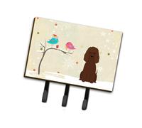 """"Caroline's Treasures Christmas Presents between Friends Irish Water Spaniel Leash or Key Holder BB2535TH68 Triple Multicolor""""