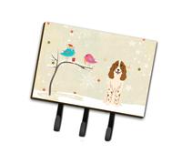 """"Caroline's Treasures Christmas Presents between Friends Russian Spaniel Leash or Key Holder BB2503TH68 Triple Multicolor""""