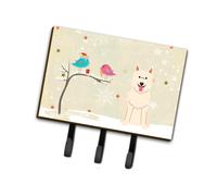 """"Caroline's Treasures Christmas Presents between Friends White German Shepherd Leash or Key Holder BB2517TH68 Triple Multicolor""""