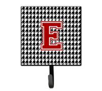 """"Caroline's Treasures CJ1021-ESH4 Monogram-Initial E Hounds Tooth Leash Holder or Key Hook Cj1021 Small Multicolor""""
