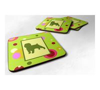 """"Caroline's Treasures CK1001FC Sottobicchieri in schiuma Affenpinscher (set da 4) 3,5"""""""" A x 3,5"""""""" L Multicolore""""