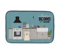 """"Caroline's Treasures CK7746DDM Westie Kitchen Scene dish-drying-mats 14 x 21 Multicolor""""