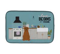 """"Caroline's Treasures CK7777DDM Dogue de Bourdeaux Kitchen Scene dish-drying-mats 14 x 21 Multicolor""""