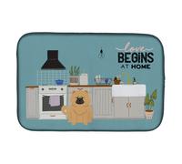 """"Caroline's Treasures CK7848DDM Cream Chow Kitchen Scene dish-drying-mats 14 x 21 Multicolor""""