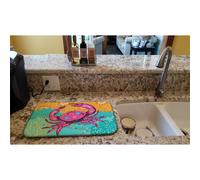 """"Caroline's Treasures Coastal Pink Crab dish-drying-mats 14 x 21 Multicolor""""