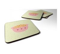 """"Caroline's Treasures Cookie Dough on Green Decorative coasters 3.5 Multicolor""""