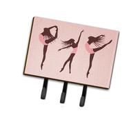 """"Caroline's Treasures Dancers Linen Pink Wall Hook Triple Multicolor""""