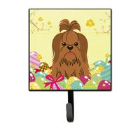 """"Caroline's Treasures Easter Eggs Shih Tzu Silver Chocolate Wall Hook Small Multicolor""""