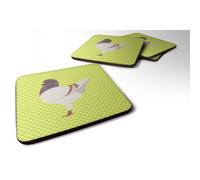 """"Caroline's Treasures German Modena Pigeon Green Decorative coasters 3.5 Multicolor""""