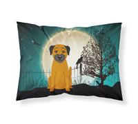 Caroline's Treasures Halloween Scary Border Terrier Fabric Standard Pillowcase BB2229PILLOWCASE