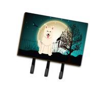 """"Caroline's Treasures Halloween Scary White German Shepherd Leash or Key Holder BB2235TH68 Triple""""