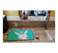 """"Caroline's Treasures Happy Easter Rabbit dish-drying-mats 14 x 21 Multicolor""""