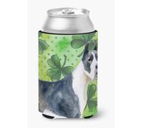 """"Caroline's Treasures Harlequin Dane St Patrick's Decorative Can Hugger Multicolor""""