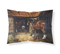 """"Caroline's Treasures Horse and The Blacksmith by Daphne Baxter Fabric Standard Pillowcase BDBA0086PILLOWCASE Multicolor""""