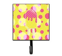 """"Caroline's Treasures Ice Pop Popcicle Pink Yellow Wall Hook Small Multicolor""""