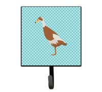 """"Caroline's Treasures Indian Runner Duck Blue Check Wall Hook Small Multicolor""""