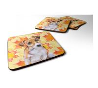 """"Caroline's Treasures Jack Russell Terrier #2 Fall Decorative coasters Multicolor""""