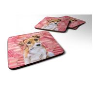 """"Caroline's Treasures Jack Russell Terrier #2 Love Decorative coasters Multicolor""""