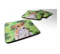 """"Caroline's Treasures Jack Russell Terrier #2 St Patrick's Decorative coasters Multicolor""""