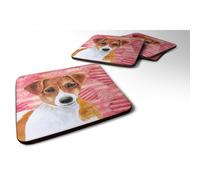 """"Caroline's Treasures Jack Russell Terrier Love Decorative coasters Multicolor""""