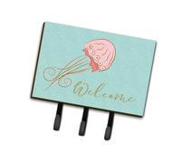 """"Caroline's Treasures Jelly Fish Welcome Wall Hook Triple""""