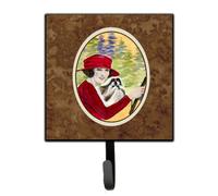 """"Caroline's Treasures Lady Driving with her Shih Tzu Leash Holder or Key hooks Small Multicolor""""