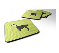 """"Caroline's Treasures Llama Q' Ara Green Decorative coasters 3.5 Multicolor""""