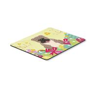 Caroline's Treasures Mauspad mit Ostereiern, englische Bulldogge, grau gestromt, Topflappen oder Untersetzer, mehrfarbig, 7,75 x 9,25 (BB6126MP)