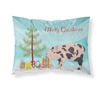 """"Caroline's Treasures """"""""Mini Miniature Pig Christmas"""""""" Pillowcase Standard Multicolor""""